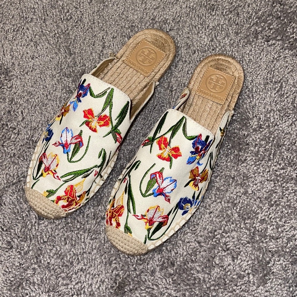 Tory Burch Max Embroidered Espadrille Mule